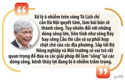 Nước Sạch Vào Sông Tô Lịch